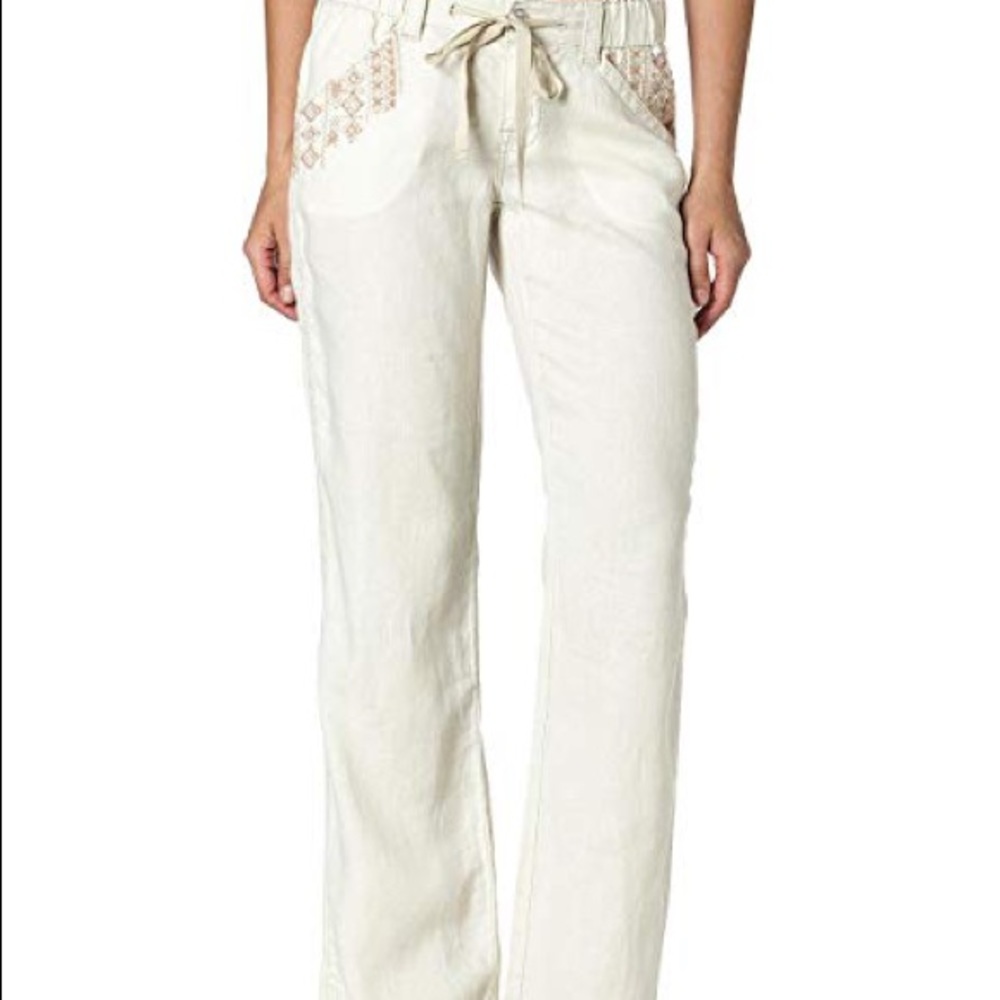 Miss Me Linen Desert Drive Pants
